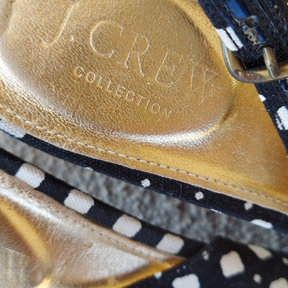 J.CREW SIZE 7 2.5," HEEL GENUINE LEATHER. OPEN TOE - Picture 4 of 13